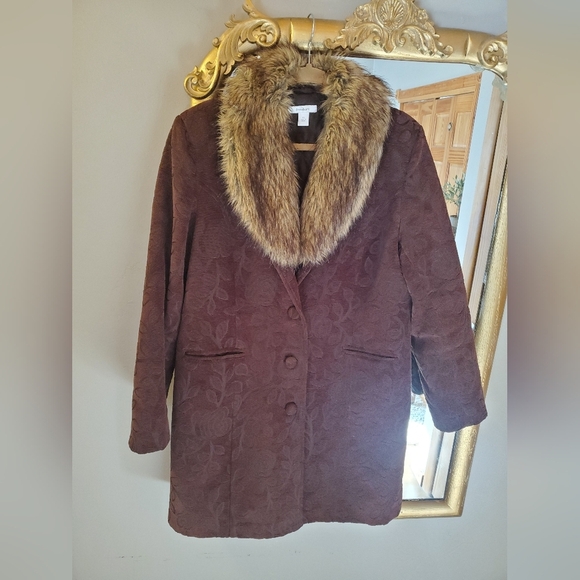 dressbarn Jackets & Blazers - Brown Penny Lane Dressbarn Coat